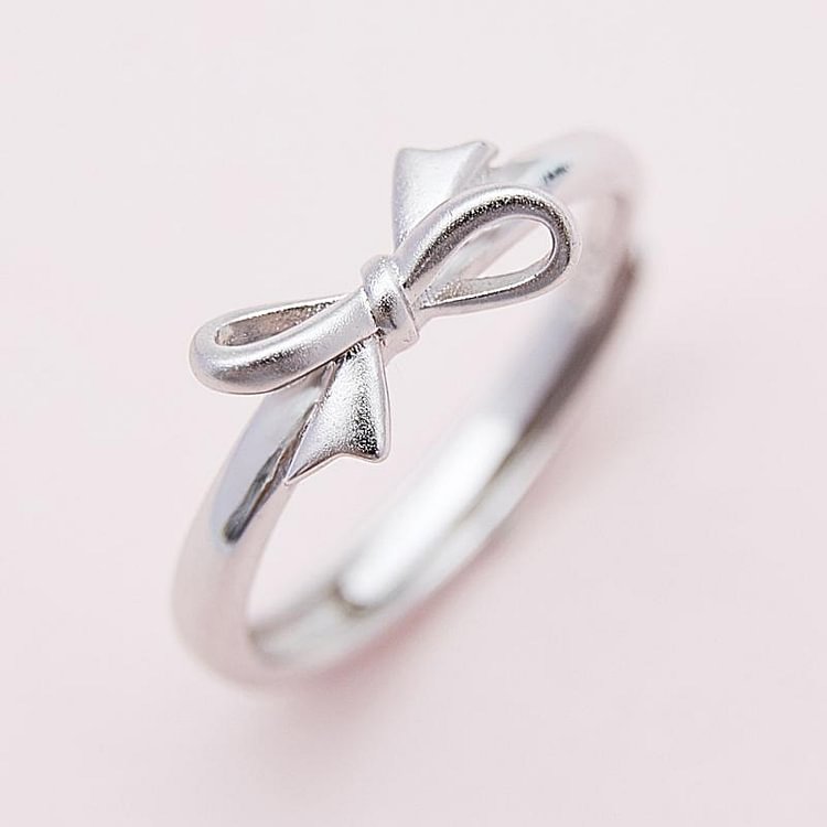 Adjustable Bow Knot 925 Sterling Silver Ring - Modakawa Modakawa