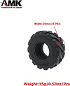 AMK 4Pcs 1.0" Rubber Mud Off Road Tires 24x62x20mm for 1/24 RC Crawler Car Axial SCX24 Gladiator Deadbolt 1/18 TRX4M (4PCS)