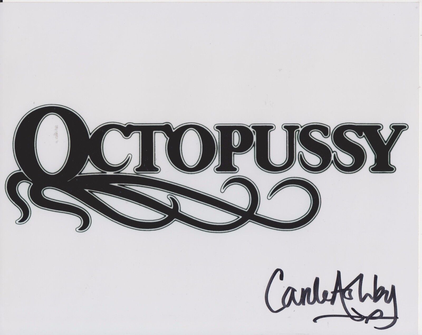 Carole Ashby James Bond Octopussy Original Autographed 8X10 Photo Poster painting