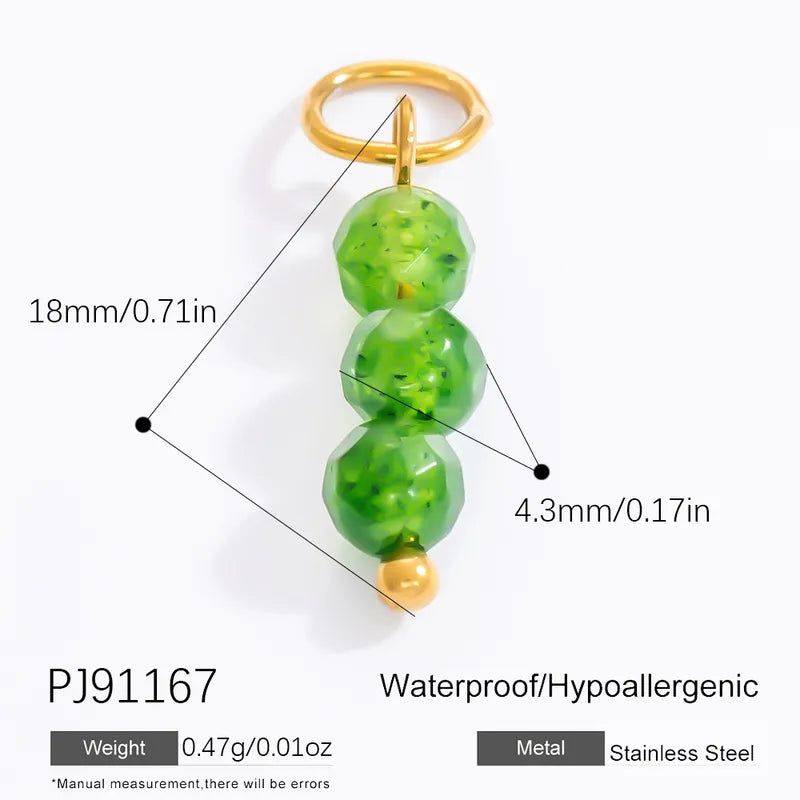 1 Piece 28.4*36.1mm 304 Stainless Steel Zircon 18K Gold Plated Starfish Crab Shell Polished Pendant Jewelry Accessories