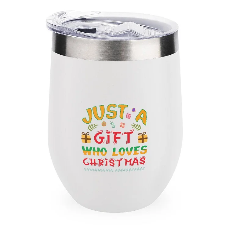 Just A Gift Who Loves 12703685 Stainless Steel Insulated Cup Traval Mugs - Heather Prints Shirts
