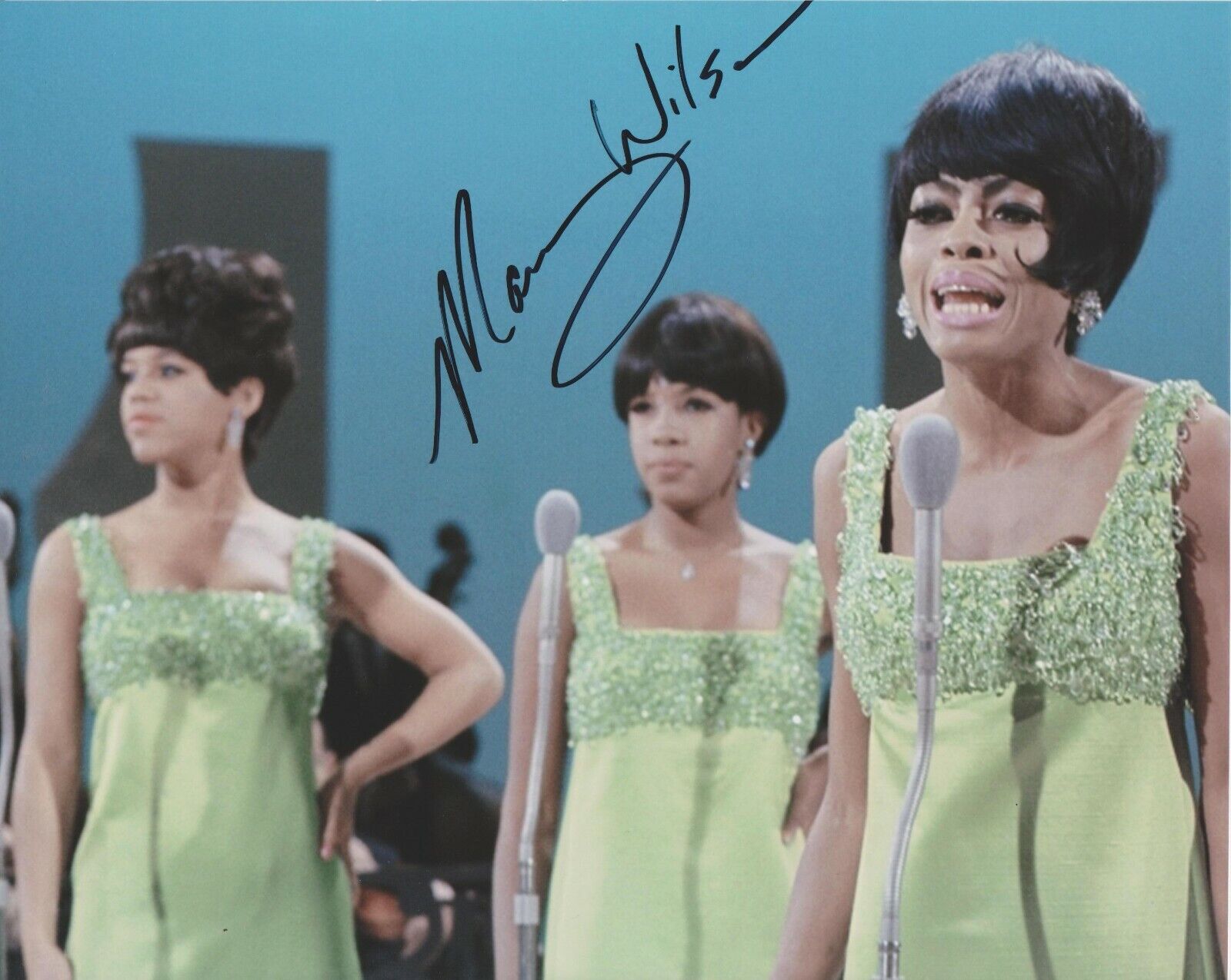 Mary Wilson The Supremes Original 8x10 Photo Poster painting signed at the Hollywood Show