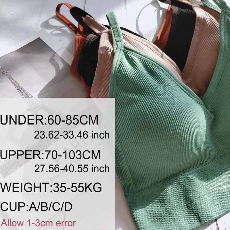 Women Tank Crop Top Bra Underwear Seamless Tube Top Back Hollow Lingerie Wire Free Intimates With Removable Padded 2019