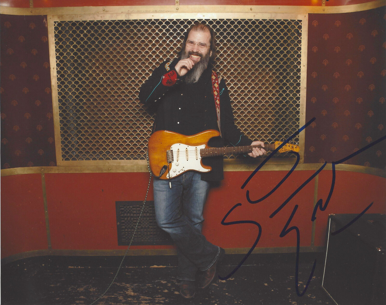 STEVE EARLE COUNTRY SINGER HAND SIGNED AUTHENTIC 8X10 Photo Poster painting w/COA PROOF