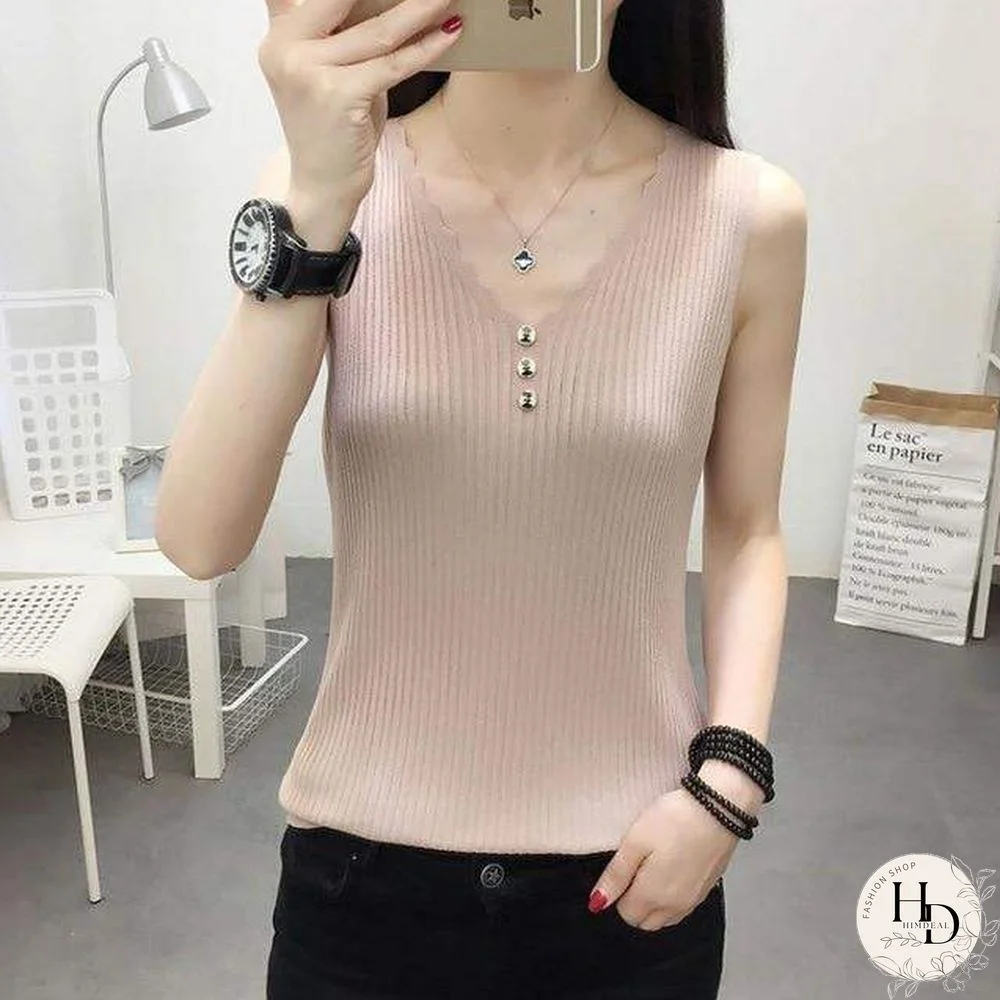 Sexy V Neck Buttons Solid Sweaters Pullover Women Autumn Winter Casual Long Sleeve Knitted Tops Ladies Bodycon Jumper Large Size