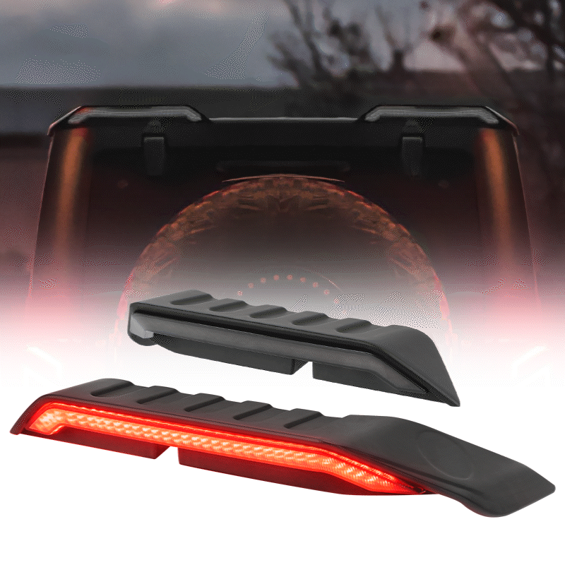 High Mount Brake Lights with Turn Signal & Reverse Lights For 07-18 Jeep Wrangler JK