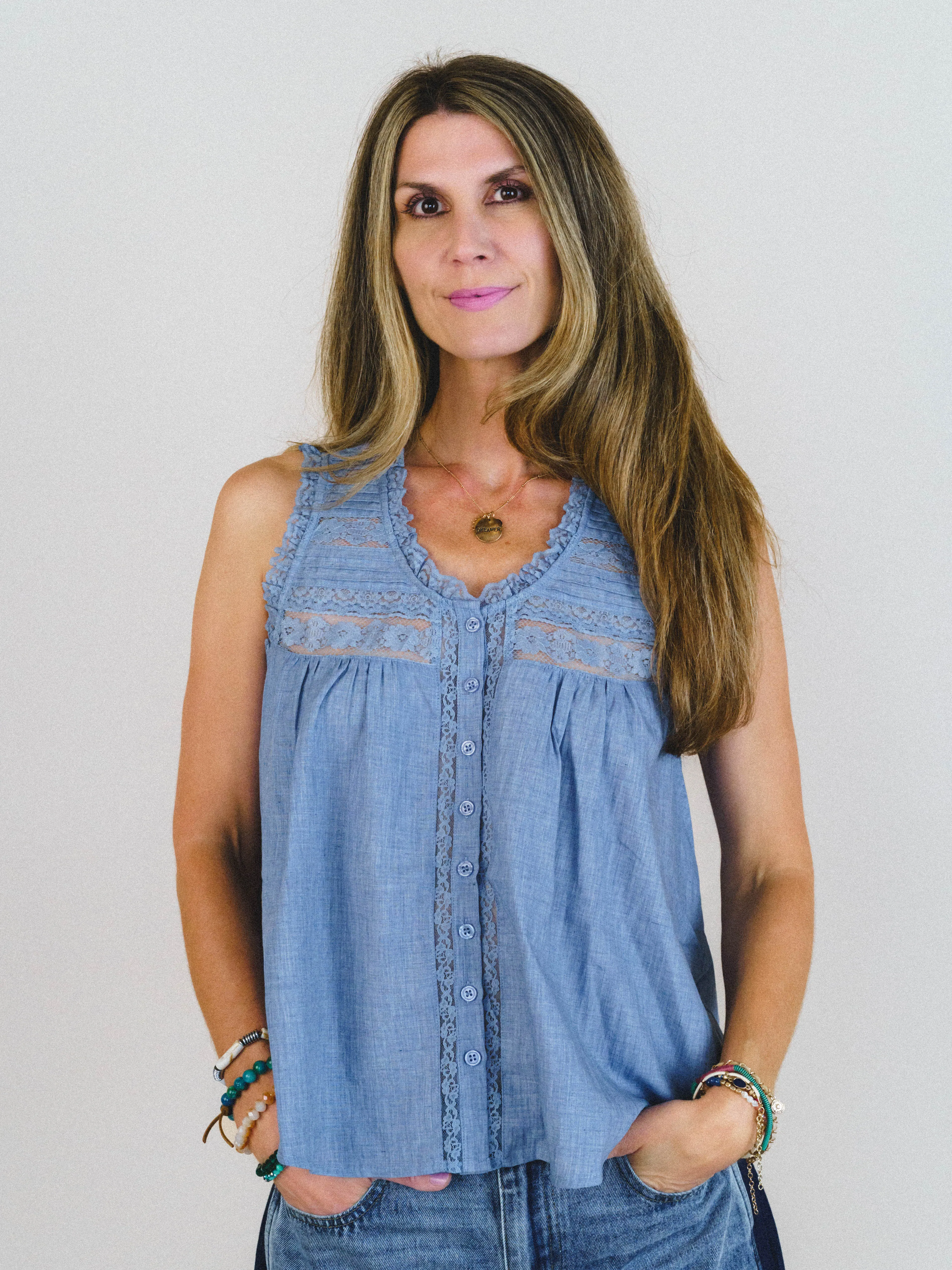 Soft Light Top - Denim Blue