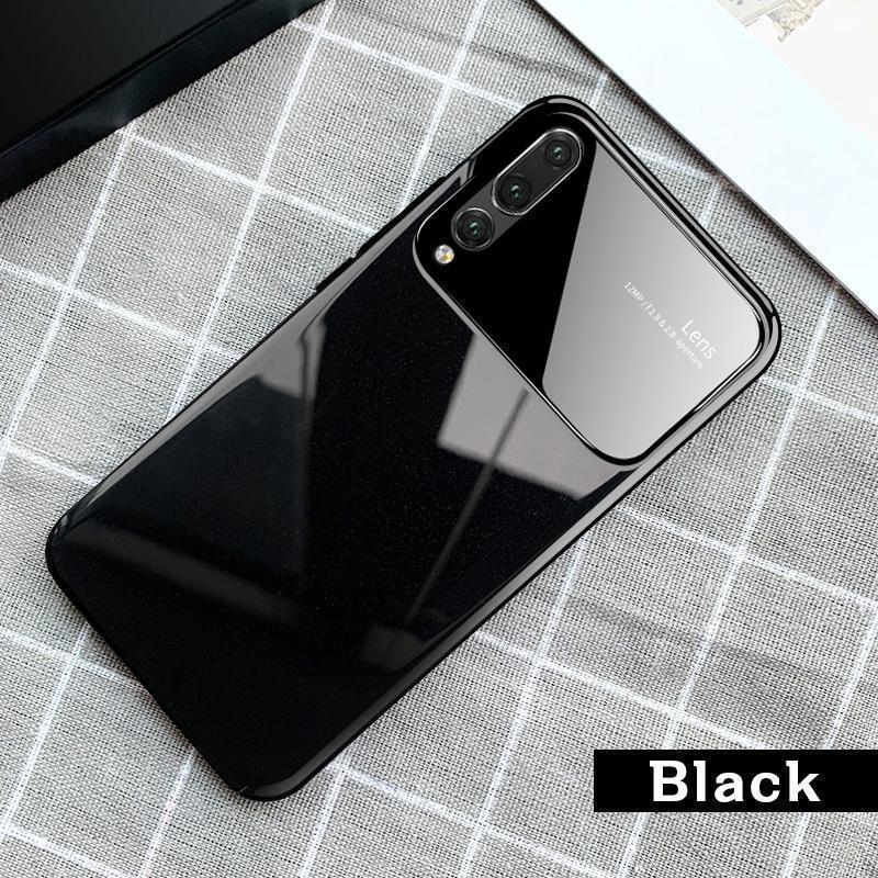 Luxury Mirror Tempered Glass PC Shockproof Back Cover Phone Cases For Huawei P20 P20Pro P30 P30Pro Mate 20Pro Mate 20 Mate 20 X