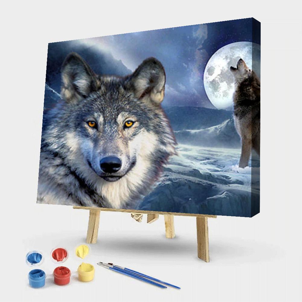 Wolf - Painting By Numbers - 50*40CM gbfke