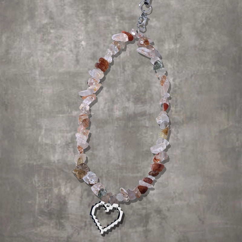 Artistic Commute Geometric Stone Zinc Alloy Mobile Phone Chain