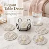 [Upgrade]6pcs/set DIY Diamond Painting Waterproof Case Classic Sweet Pearl Art Coaster Gift Decor Set