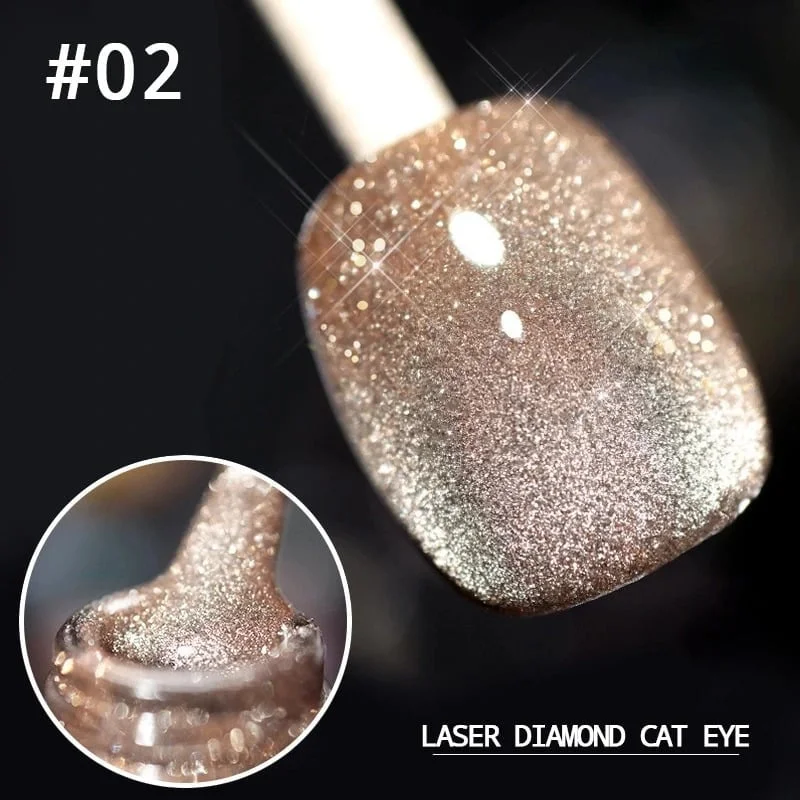 Bazeec™💎Laser Diamond Cat Eye Nail Polish(🔥$9.98 Only Today!🔥)