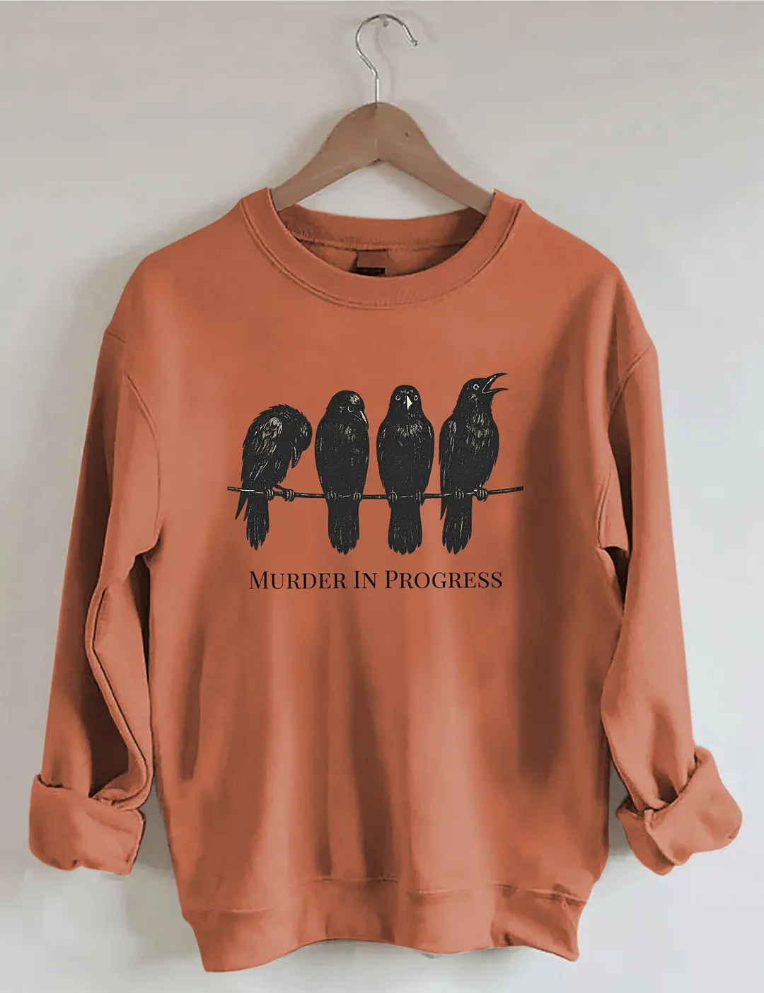 Halloween Funny Crow Sweatshirt