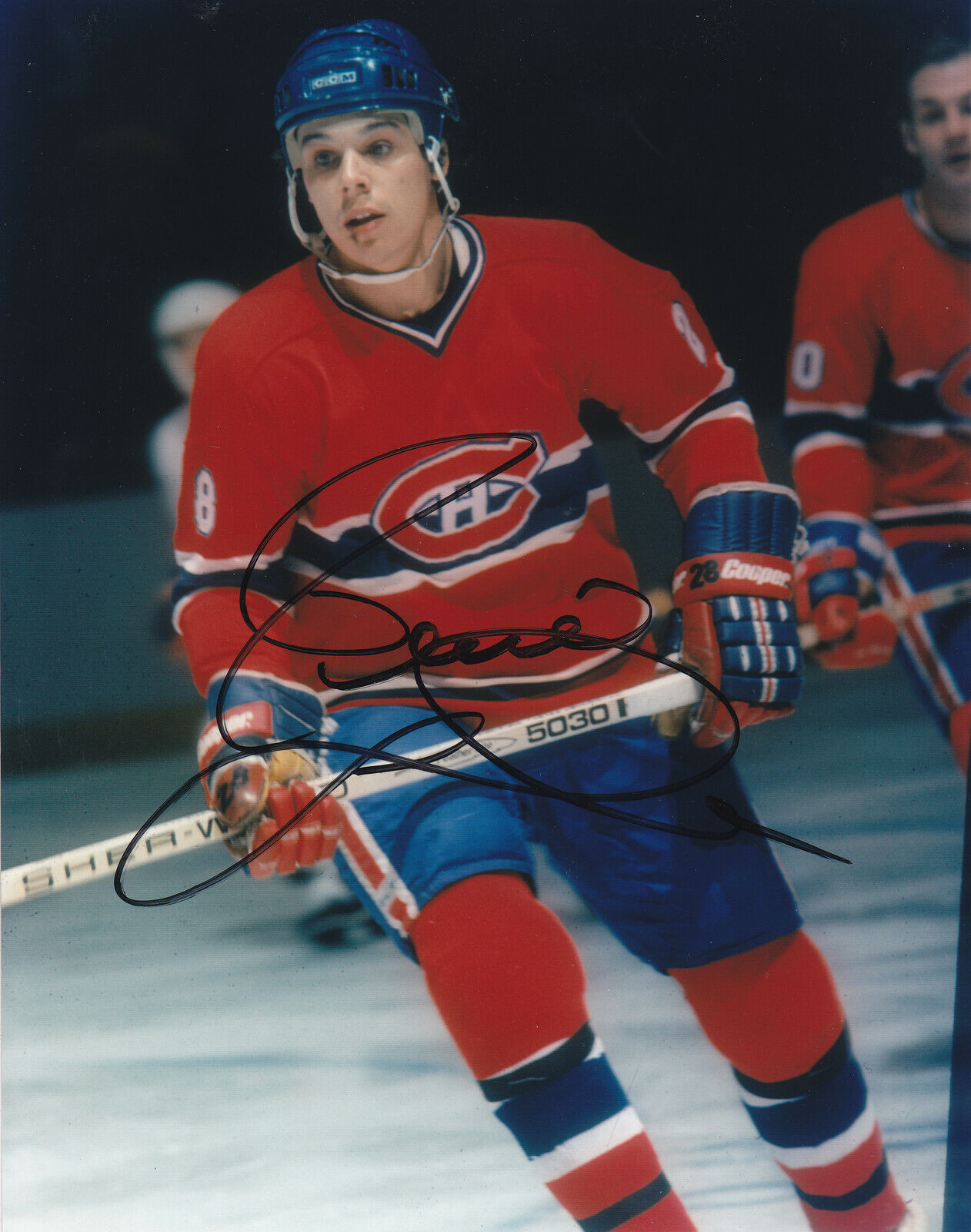 Pierre LaRouche #1 8x10 Signed Photo Poster painting w/ COA Montreal Canadiens