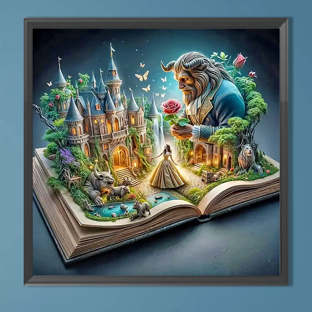 Diamond Painting - Full Round Drill - Princess Castle(Canvas|50*50cm)