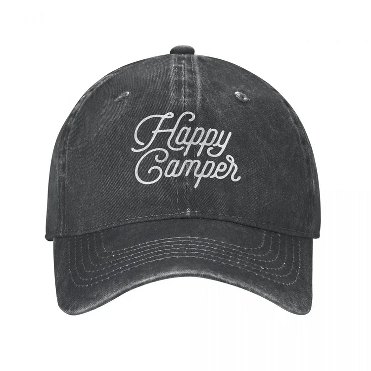 HAPPY CAMPER Cap Cowboy Hat sun hat Sun cap Woman hat Mens