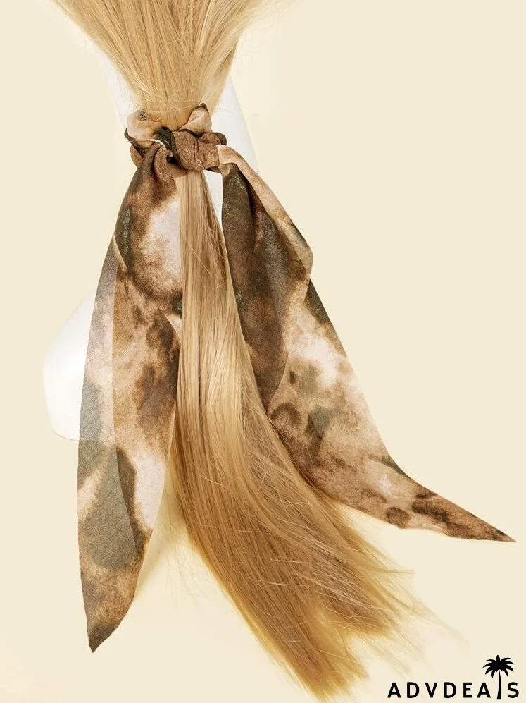 Graphic Scarf Hair Tie