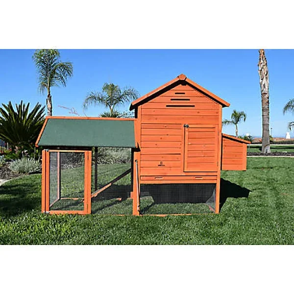 🔥kukelife🔥Docenin™Raised Wood Chicken Coop, WOODCOOP