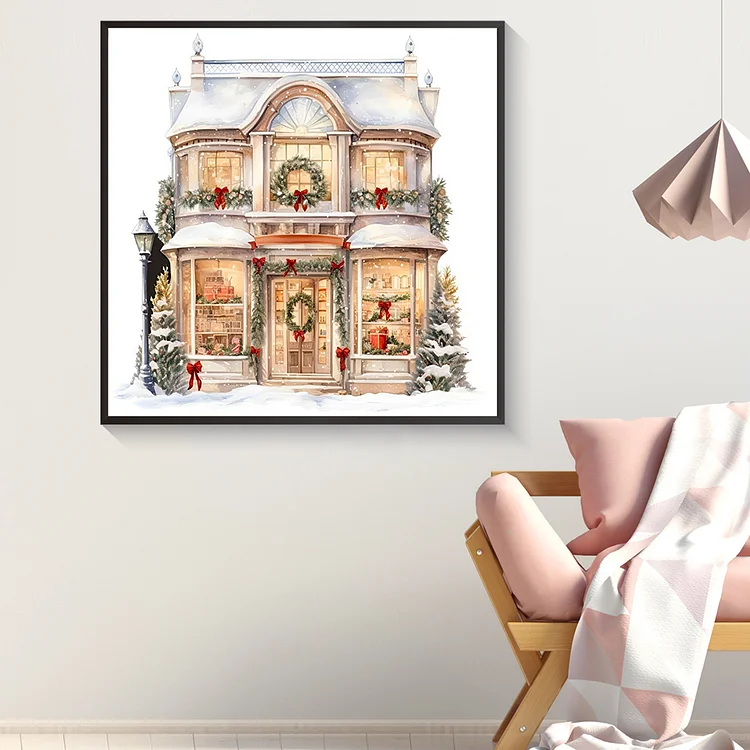 DIY diamond painting art 5D Christmas cartoon candy House Cute