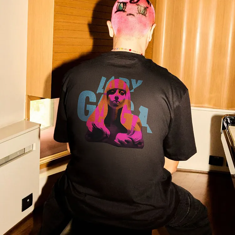 Lady Gaga Printed Men's T-shirt