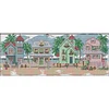 (Small Size)[Brand]Seaside Village - 14CT Stamped Cross Stitch - 54*21cm