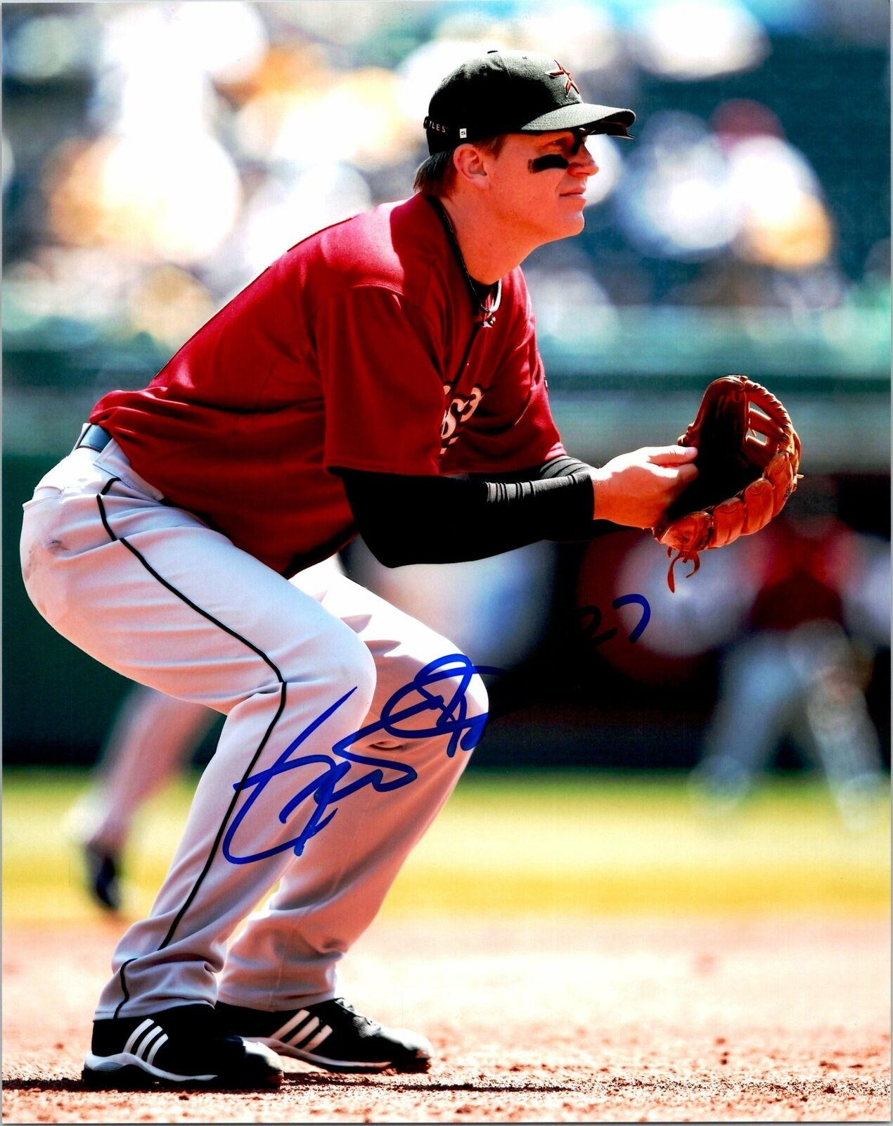 Geoff Blum Signed 8x10 Photo Poster painting MLB Autographed COA - Houston Astros