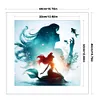Silhouette-Princess Ariel-11CT Stamped Cross Stitch 40*40cm tapestrymarket
