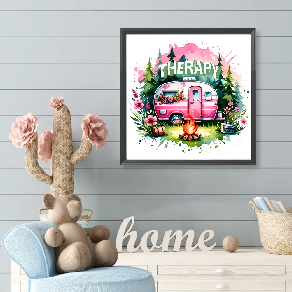 Diamond Painting - Full Round Drill - Campervan(Canvas|40*40cm)