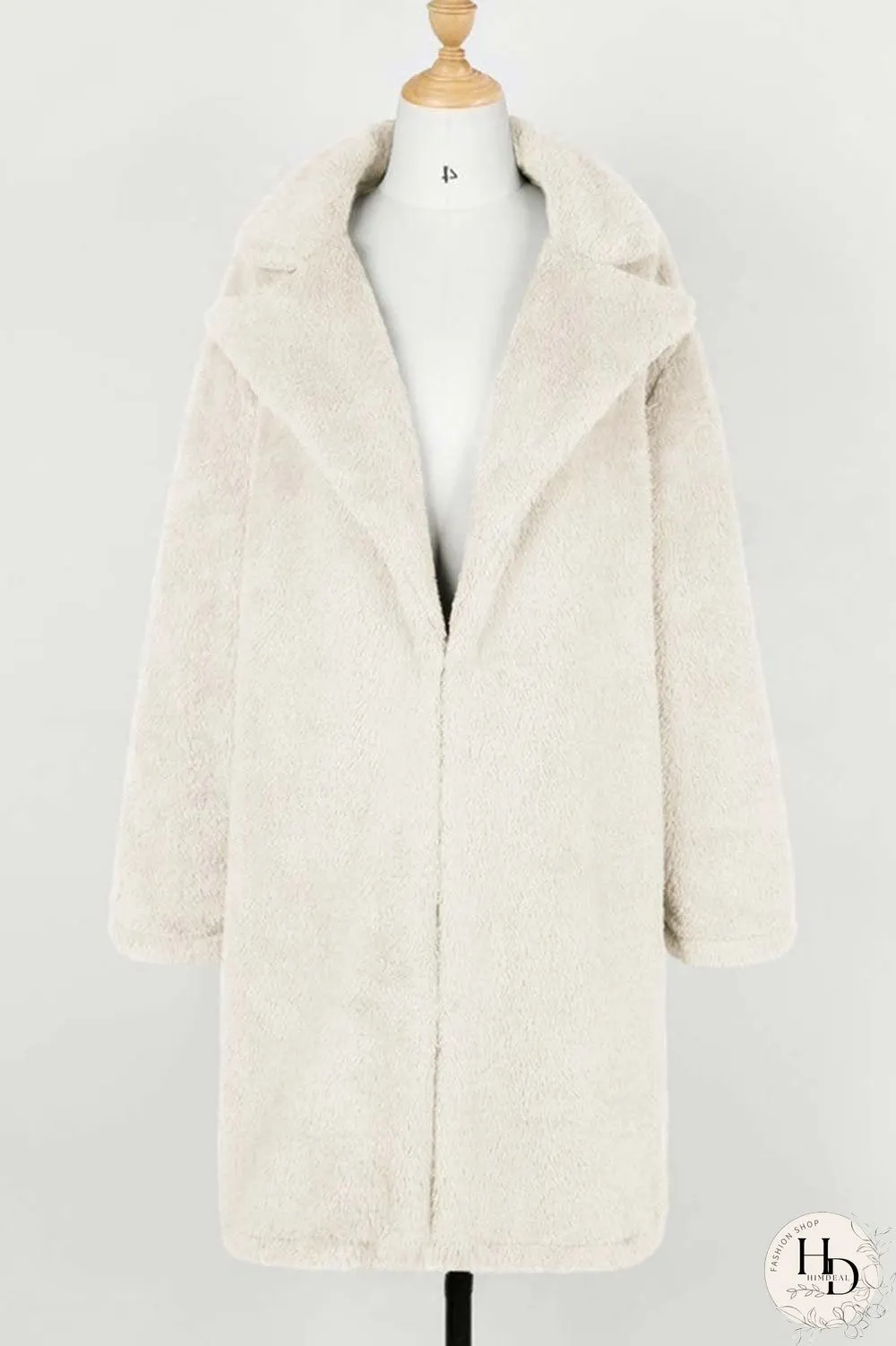 Lapel Cardigan Long Winter Coat(3 Colors)