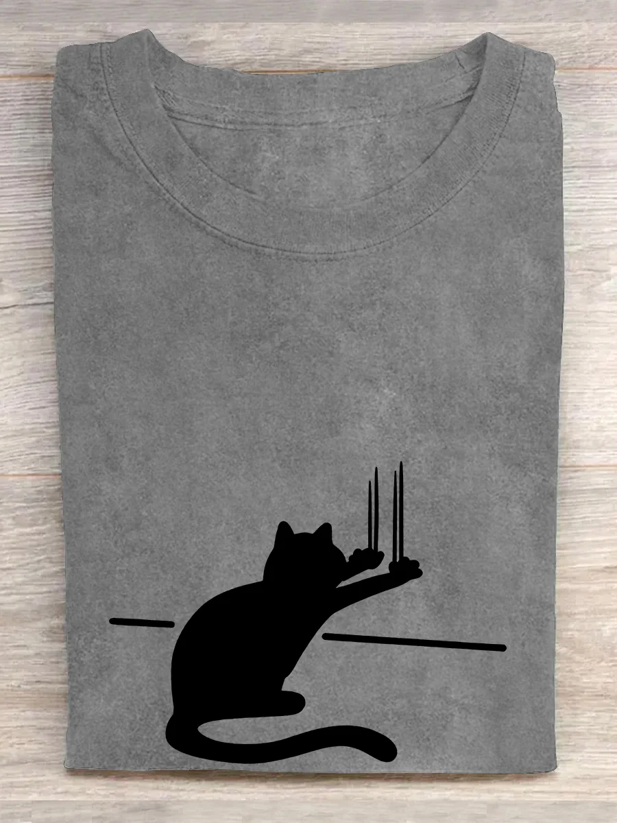 Eagerlys The Funny Cat T-shirt Eagerlys