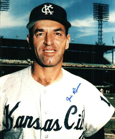 Signed 8x10 JIM RIVERA Kansas City A's Autographed Photo Poster painting - COA