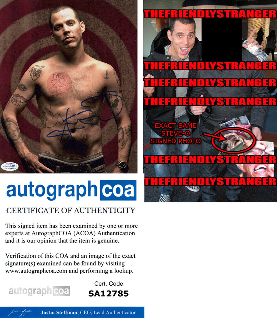 STEVE-O signed Autographed JACKASS