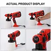 1400ml 220V Paint Sprayer 3 Mode&5 Barss Nozzles Auto Furniture Wall Sprayer Kit