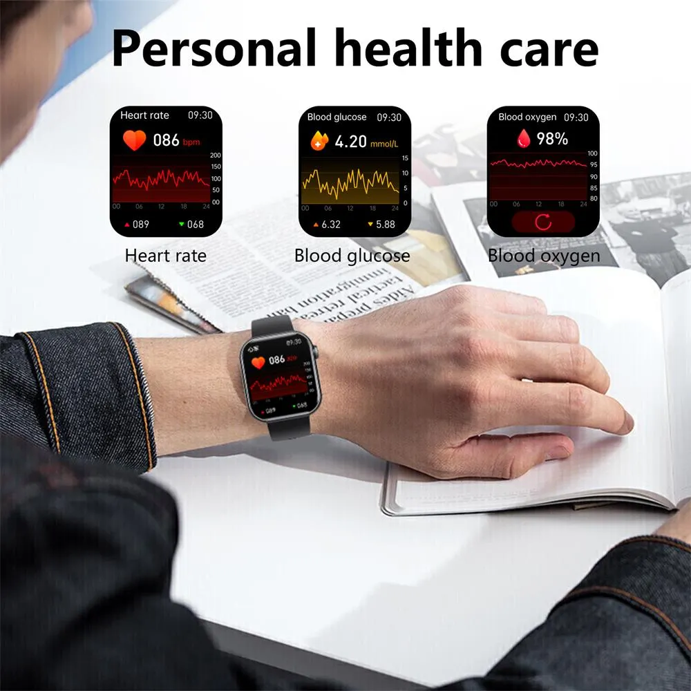 Blood Pressure Blood oxygen Sleep Monitoring Waterproof Smartwatch