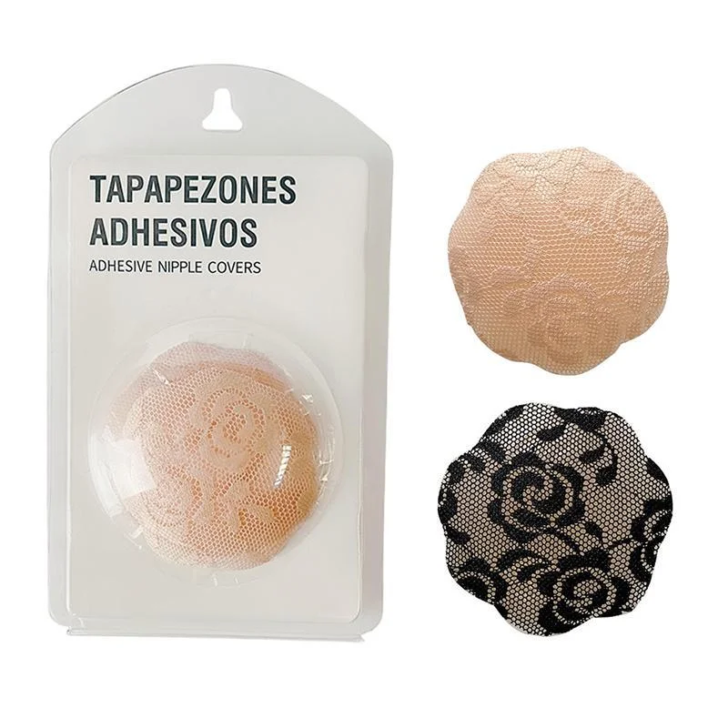 Lace silicone anti-bumps breast paste. invisible and seamless sexy anti-glare wedding breast paste
