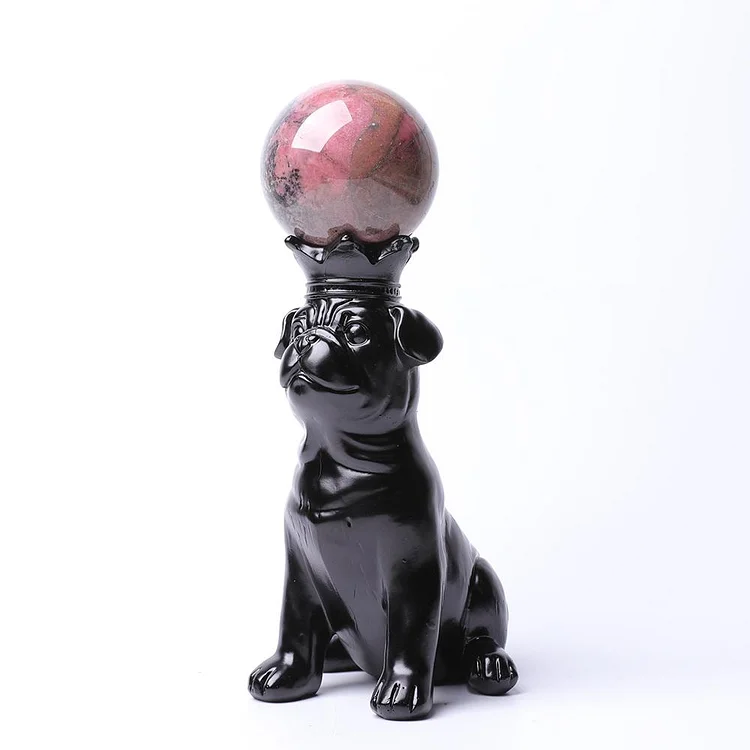 Resin Dog Statue Stand
