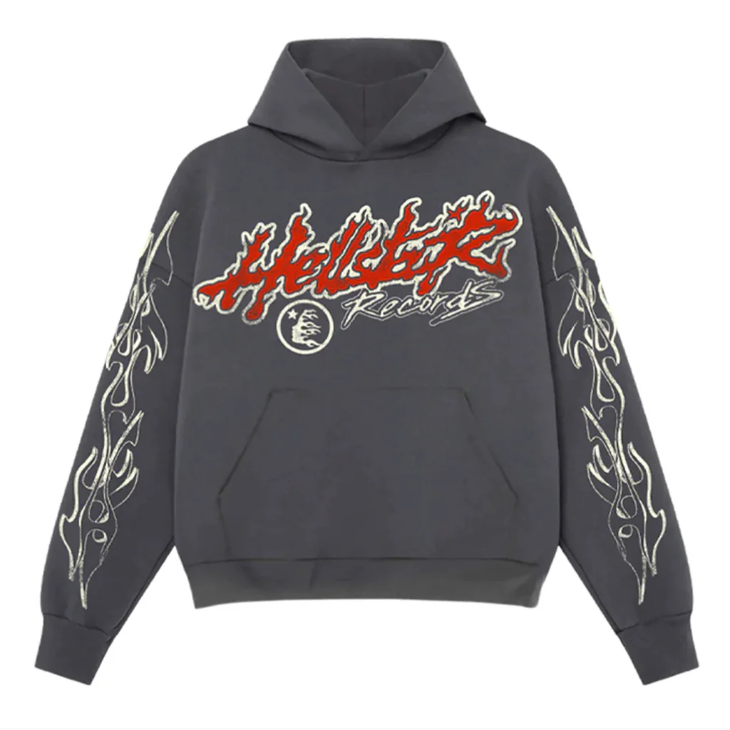 Hellstar Studios Records Tour Cotton Long Sleeve Hoodie