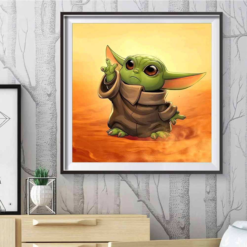 Diamond Painting - Full Round Drill - Yoda(30*30cm)