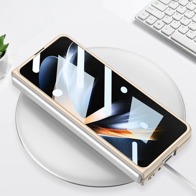 Applicable To Samsung ZFold3/ZFold4 Ultra-Thin Shell Film Wireless Charger Phone Case