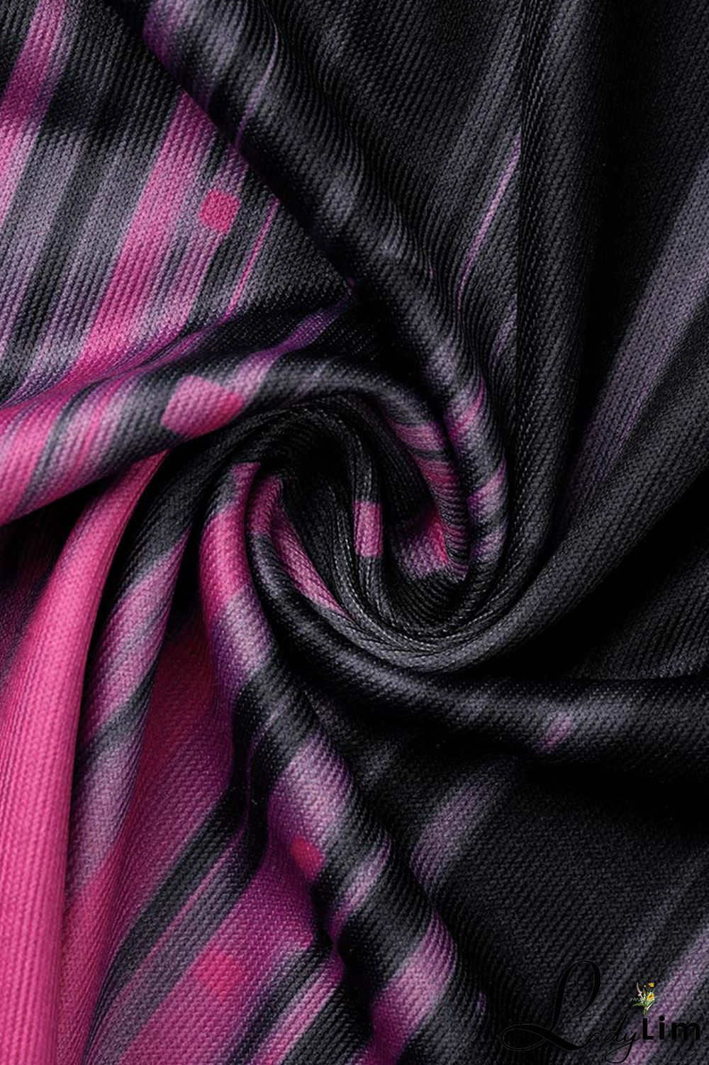 White Black Sexy Casual Print Backless V Neck Sling Dress