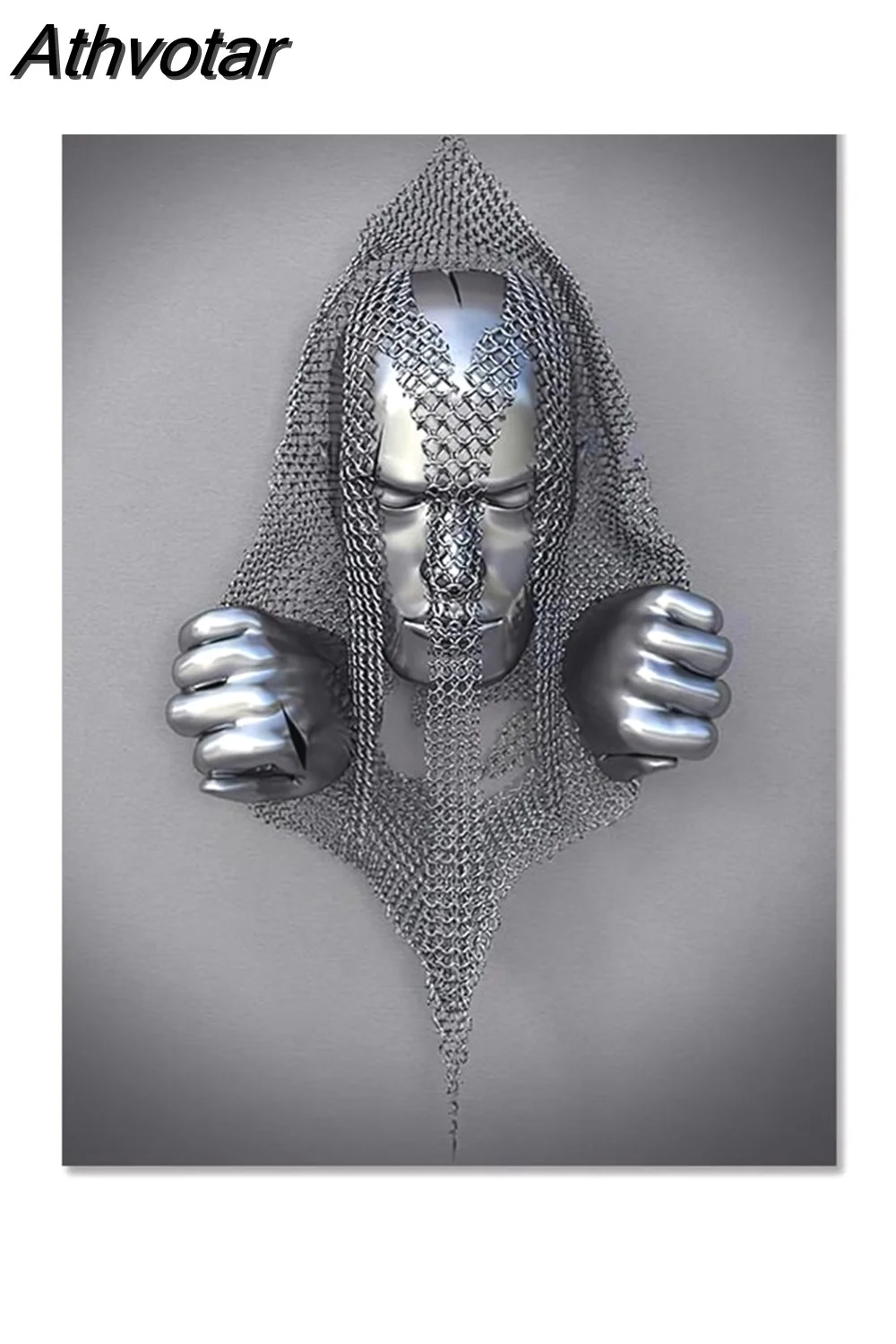 Athvotar Figure Statue Canvas Painting Romantic Abstract Posters Prints Wall Art Pictures Modern Living Room Decorations for Home