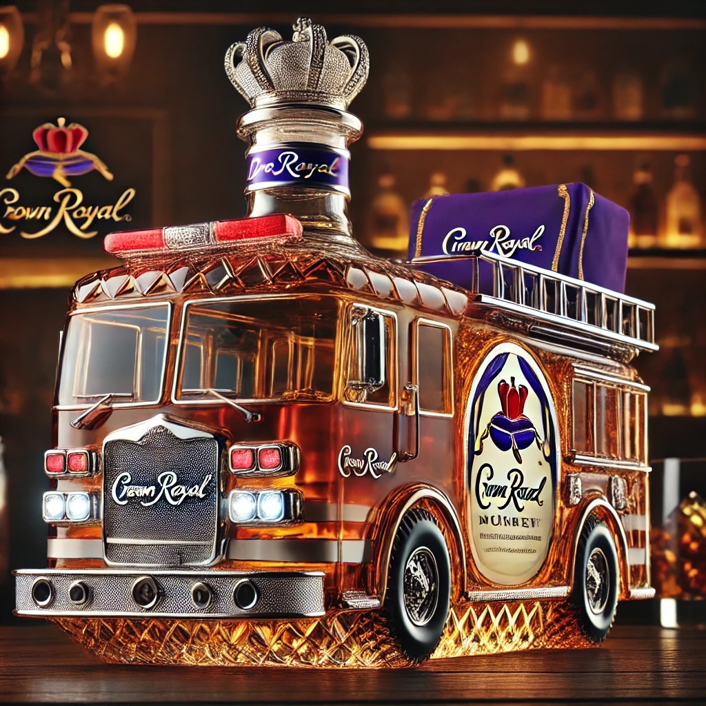 Tegooe Fire Truck Whiskey Bottle