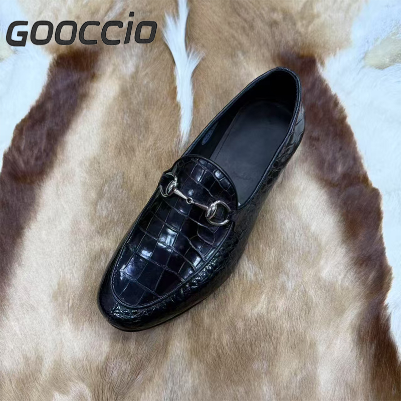MY217 Crocodile Leather Dress Shoes/Loafer Shoes For Men GOOCCIO   