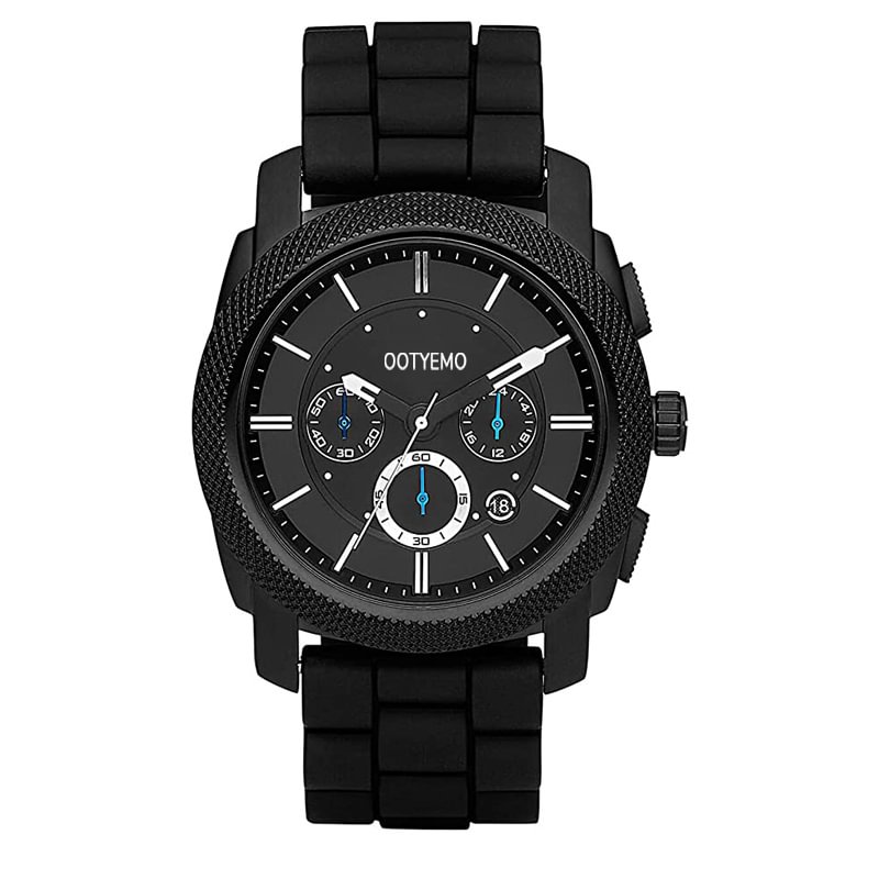 Fossil Men's Machine Stainless Steel Quartz Chronograph Watch Black