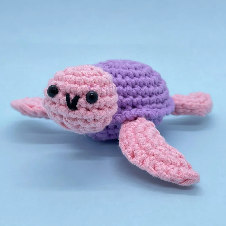 Colorful Sea Turtles - Crochet Kit veirousa