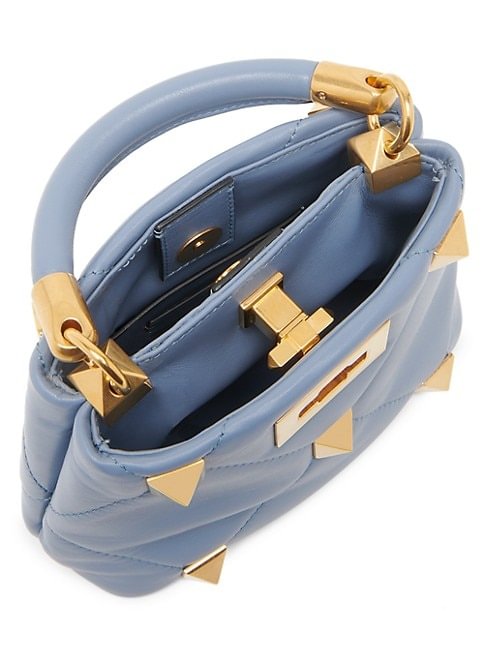  Valentino Garavani Roman Stud Mini Leather Top Handle Bag 4.3 out of 5 Customer Rating