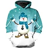 Kid Girl 3D Digital Printing Sports Uniform Winter Christmas Hoodie