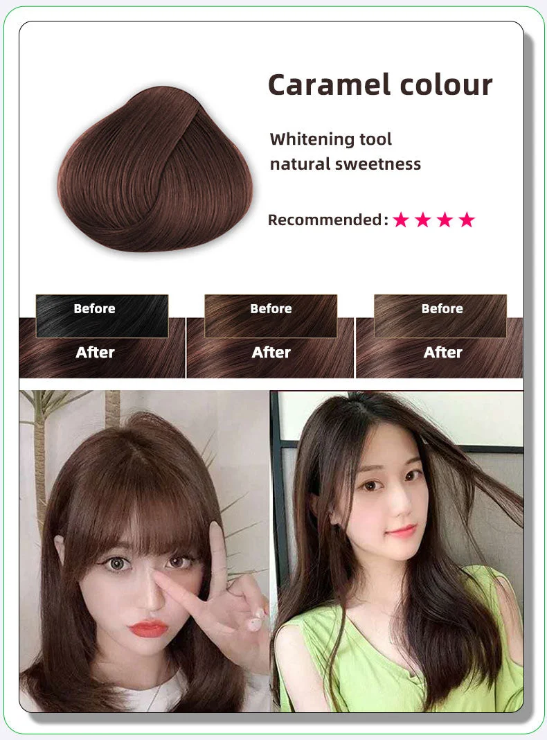 Plant healthy hair dye to transform hair color, dye your hair at home with 200ml/piece, and give away hair dyeing tools