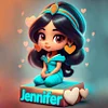 Princess Jasmine - DIY Personalisiert Disney Namen Voller Diamant Malerei