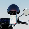 Small Helmet Rider Sunshade Rainproof Motorcycle Mobile Phone Helmets Holder Hat